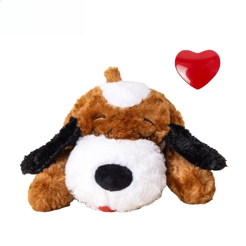 Pet Soothing Heartbeat Plush Toy – Comfort Companion for Dogs, Anxiety Relief & Sleep Support, Cozy Gift for Furry Friends