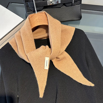 100% Wool Winter Scarf for Women Long Warm Cashmere Feel Shawl Wrap Solid Pashmina Hijab Head Scarf