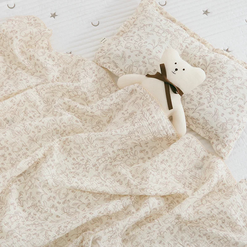Summer Baby Muslin Blanket – Soft Newborn Swaddle Wrap Receiving Blanket for Infant Crib & Sleeping