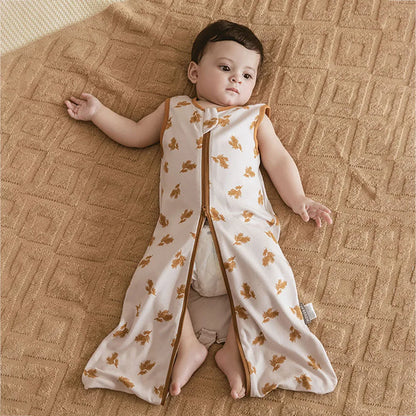 Newborn Baby Sleep Sack 0-6 Months – Lightweight Sleeveless Swaddle Wrap with Removable Design for Summer