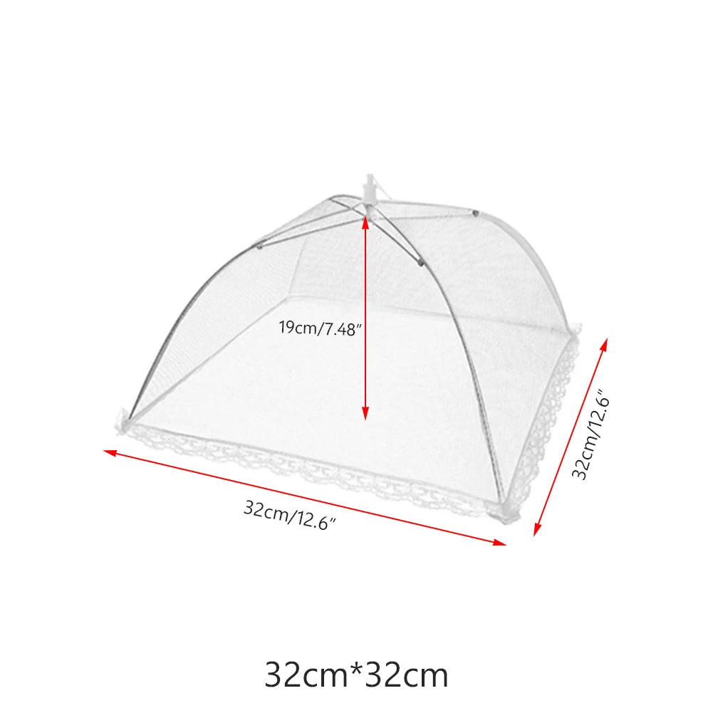 Foldable Mesh Food Cover – Anti-Fly & Mosquito Food Tent Dome for Kitchen, Picnic & Outdoor Dining, Reusable Dish Protector