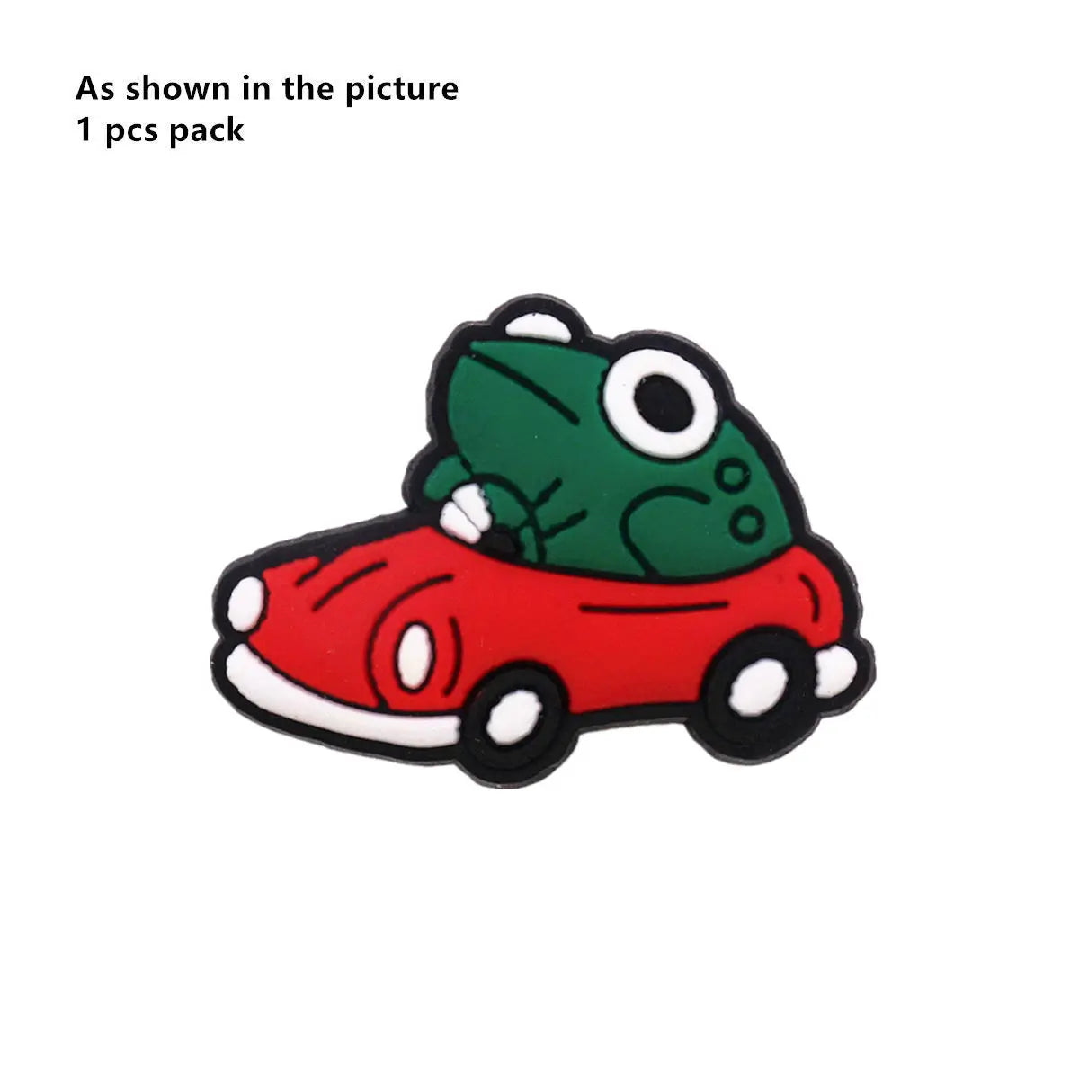 1PC Cartoon Animal Shoe Charm – Cute PVC Clog Pins with Duck, Penguin, Frog, Bear & Pig Designs, Funny Shoe Decorations
