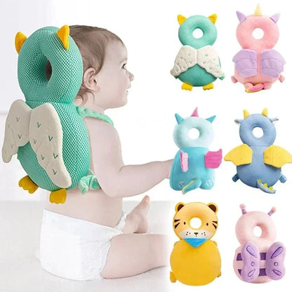 Mochila protectora de cabeza para bebé – Cojín de seguridad de abeja ángel para 1-3 años, almohada protectora anticaída