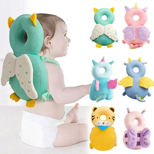 Mochila protectora de cabeza para bebé – Cojín de seguridad de abeja ángel para 1-3 años, almohada protectora anticaída