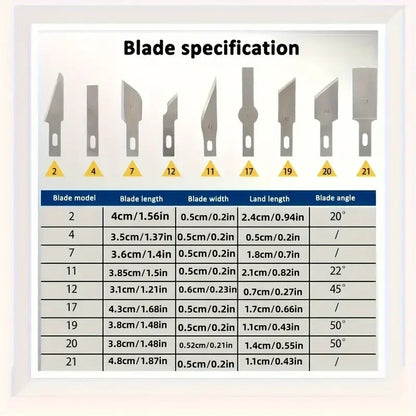 13PCS Aluminum Alloy Precision Craft Knife Set – Hobby Carving Tools for Paper Cutting, Handcrafts, Model Making & DIY Projects