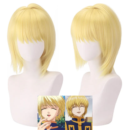 Synthetic Cosplay Wig – Gold Rooted Fiber (Ku-ra Inspired Anime Roleplay Hairpiece, Party Costume Wig)