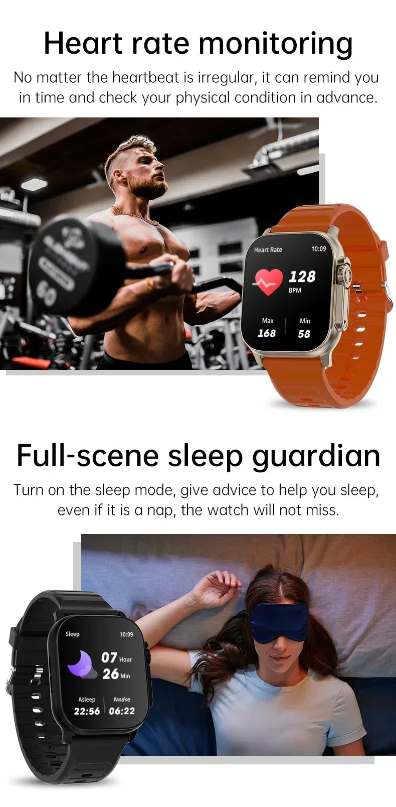 Smartwatch Men 49mm Series 8 Ultra 2.3" AMOLED NFC GPS Waterproof (2025)