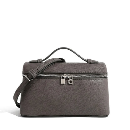 Sac à bandoulière en cuir grain de litchi de qualité supérieure pour femmes – Sac à main bento minimaliste tendance, Mini sac à bandoulière exquis avec poignée supérieure pour une tenue quotidienne élégante, des sorties décontractées et un style chic
