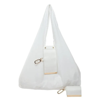 Reusable Mini Keychain Tote Bag – Lightweight Foldable Large-Capacity Shopping Bag, Expandable Eco-Friendly Reusable Carry Bag