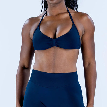 Women’s Seamless Yoga Set – 2PCS Strappy Sports Bra & High Waist Scrunch Shorts Gym Workout Outfit