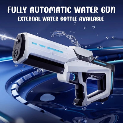 Pistola de Agua Eléctrica para Niños y Adultos – Lanza de Agua Automática de Alta Presión para la Playa, Piscina y Diversión de Verano