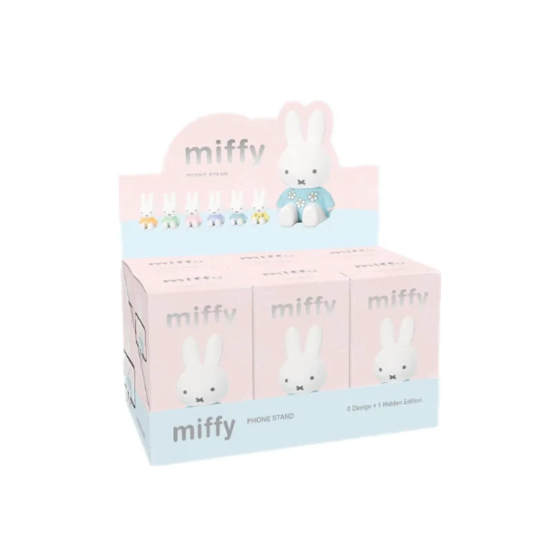 Caja Ciega Original de la Serie Miffy Estilo Antiguo – Minifiguras Lindas de Grano, Adornos Colgantes de Personajes de Anime, Juguetes y Regalos Coleccionables para Festivales