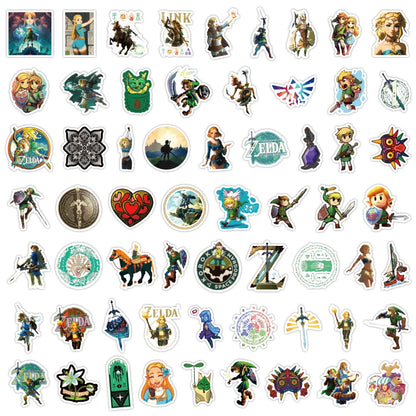 200pcs The Legend of Zelda Graffiti Stickers – Waterproof Decoration Set for Phone, Skateboard & Luggage