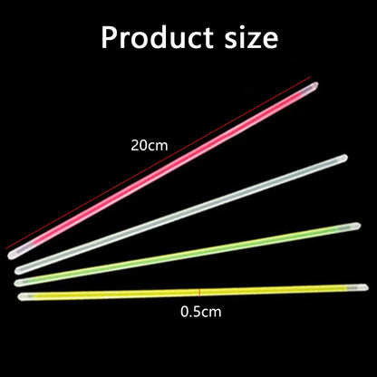 Barras luminosas fluorescentes – Pulseras luminosas multicolores flexibles de 50/100 unidades, barras de luz brillantes para eventos, celebraciones, cumpleaños, bodas y artículos para fiestas nocturnas