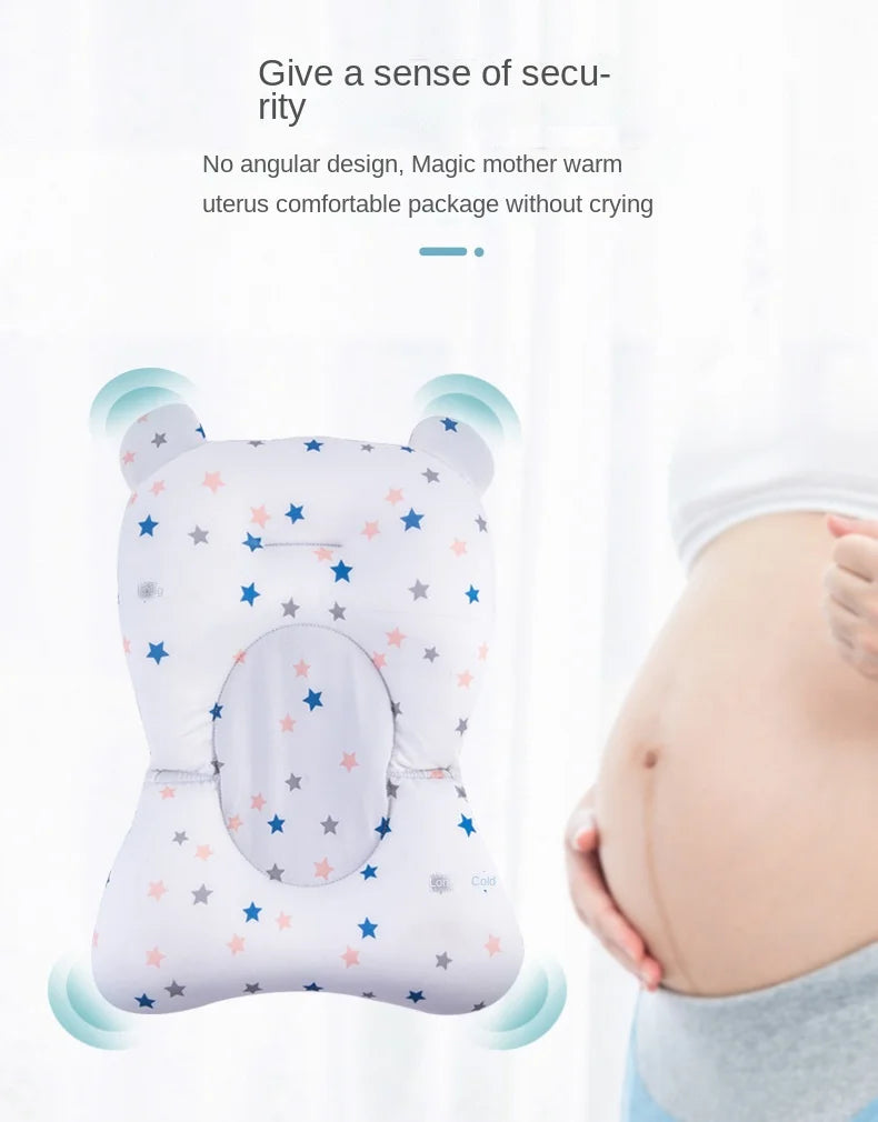 Portable Baby Bath Support Cushion – Adjustable Newborn Bathtub Pad & Foldable Infant Bath Seat