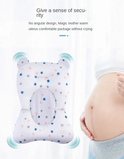 Portable Baby Bath Support Cushion – Adjustable Newborn Bathtub Pad & Foldable Infant Bath Seat