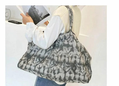 Bolso de yoga unisex de lona de gran capacidad – Bolso de hombro ecológico, Bolso de mano de estilo urbano para gimnasio, fitness, compras, viajes y uso diario