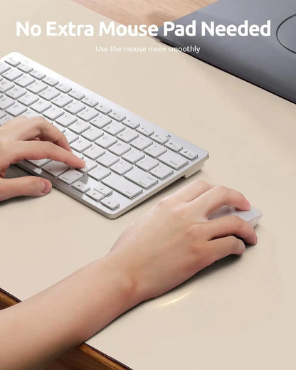 Alfombrilla de escritorio grande de cuero PU - Mouse Pad antideslizante y protector de escritorio para laptop, teclado, oficina y juegos