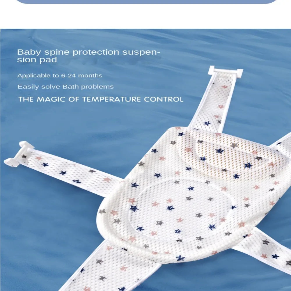Coussin de support de bain réglable pour bébé – Siège de bain antidérapant pour nouveau-né pour baignoire, douche et bain pour bébé
