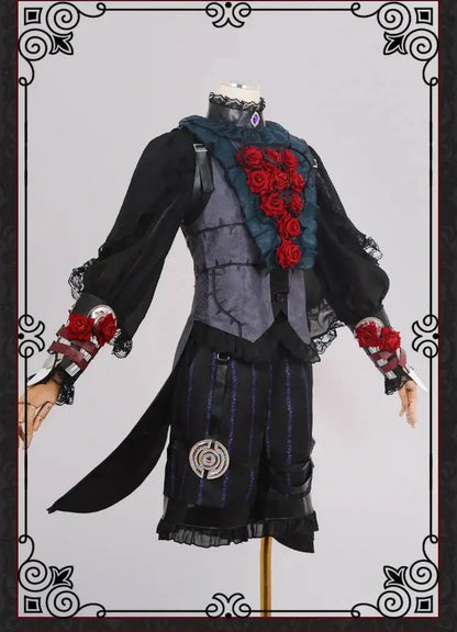 Identity V Psychologist Emily (Everlasting Night Patient) Cosplay Costume – Halloween Party Outfit Series Game Dress Suit for Roleplay & Convention Events