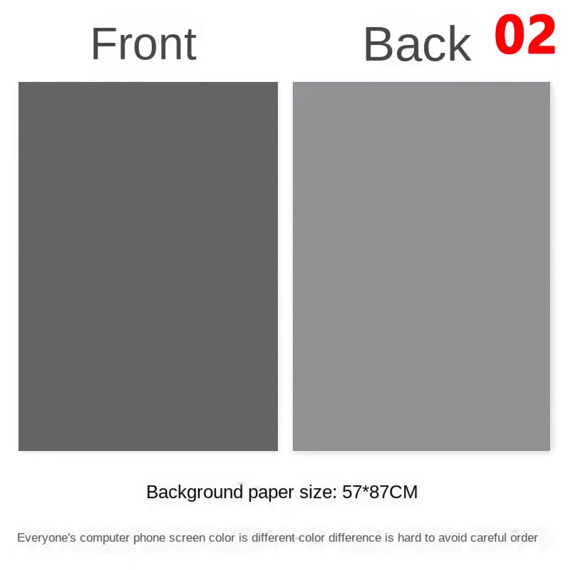 Tablero de fondo fotográfico de doble cara 57 × 87 cm – Fondo de color liso para fotografía de producto y recién nacido