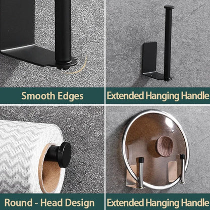 Stainless Steel Under Sink Organizer – Kitchen Towel Holder & Paper Towel Storage Rack