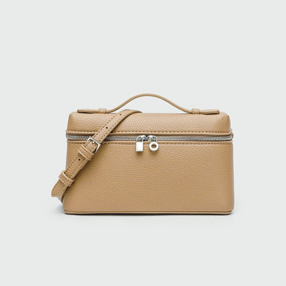 Sac à bandoulière en cuir grain de litchi de qualité supérieure pour femmes – Sac à main bento minimaliste tendance, Mini sac à bandoulière exquis avec poignée supérieure pour une tenue quotidienne élégante, des sorties décontractées et un style chic