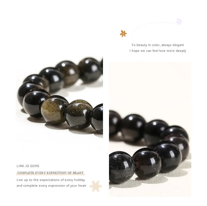 Pulsera de Cuentas de Piedra Natural – Pulsera de Gemas de Amatista, Ojo de Tigre, Cuarzo Cristal y Ágata para Mujeres y Hombres, Regalo de Joyería de Energía Reiki