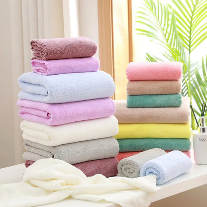 Juego de 2 toallas de baño de terciopelo coral – Súper suaves, altamente absorbentes, de secado rápido, calidad de hotel y spa de lujo para adultos, baño, hogar y viajes