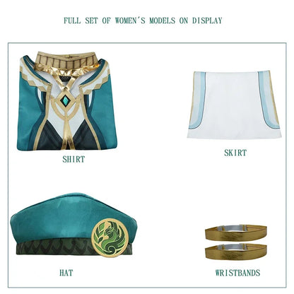 Genshin Impact Akademiya Cosplay Uniform – Sumeru Library Costume (Men & Women)