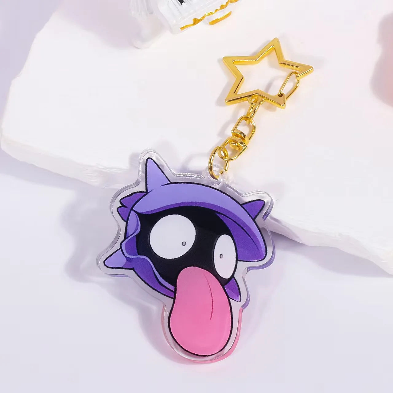Pokémon Acrylic Keychain – Gengar, Ditto, Mewtwo, Jigglypuff & Character Bag Charm Pendant Collectible Gift