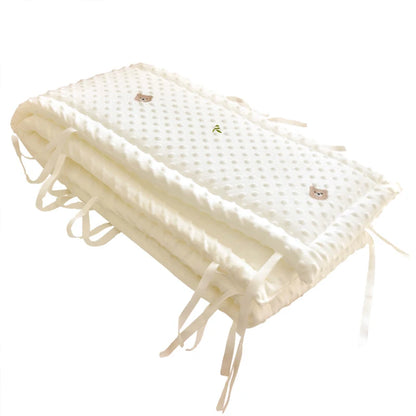 Parachoques de cuna de dibujos animados – Protector suave anticolisión para cunas de recién nacidos y ropa de cama infantil