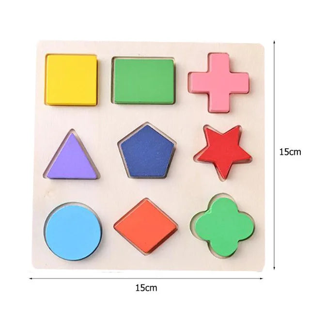 Jouet de puzzle en bois Montessori pour bébé – Jeu d'apprentissage éducatif pour les tout-petits de 1 à 3 ans, activité de développement cérébral d'association de formes pour enfants, cadeau d'anniversaire et jouet d'apprentissage précoce