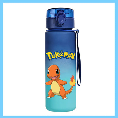 Pokémon 650ml Sports Water Bottle – Pikachu & Eevee Direct Drink Anti-Drip Cup