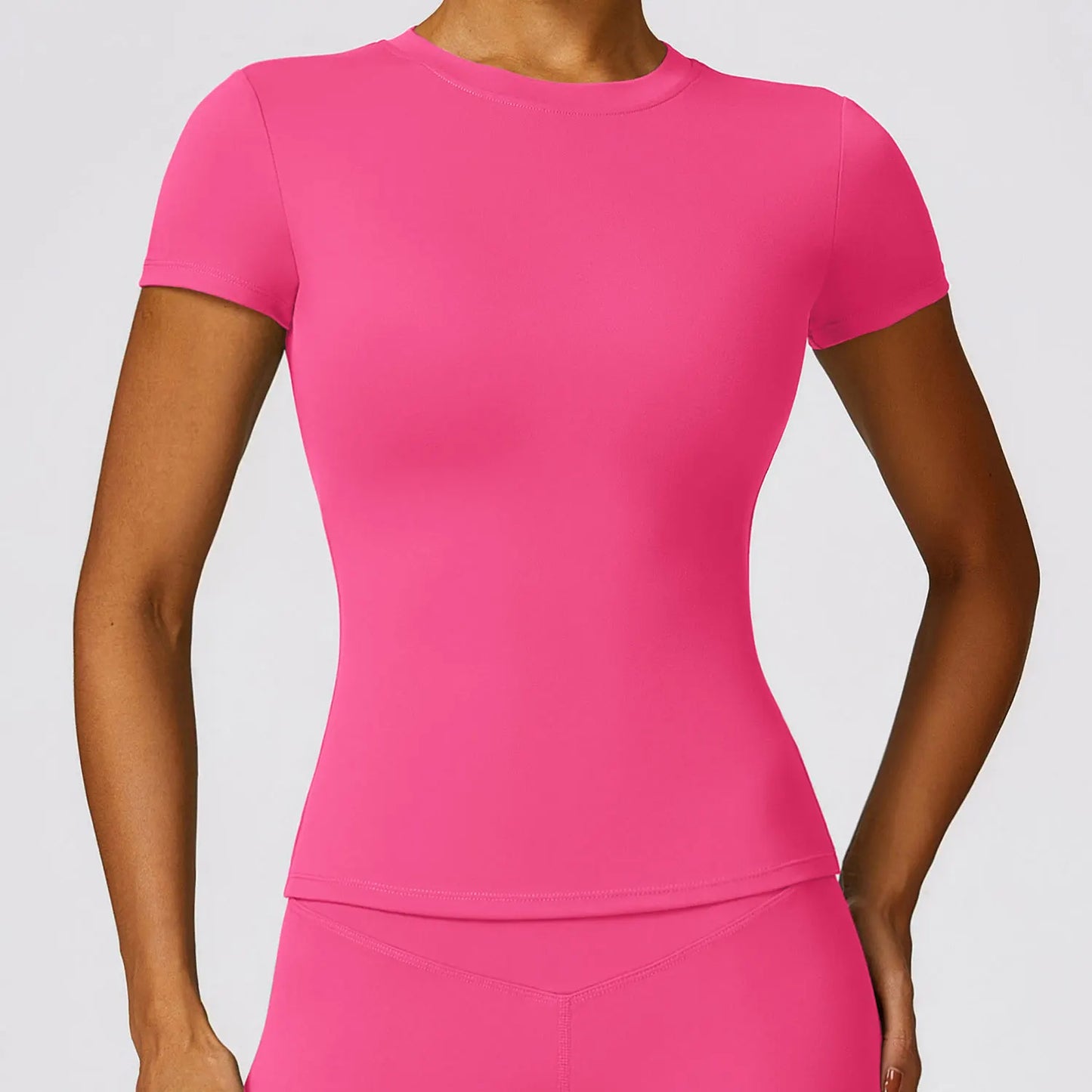 Camiseta de running NCLAGEN para mujer – Top deportivo transpirable de manga corta para gimnasio, yoga, fitness, entrenamiento y ropa deportiva