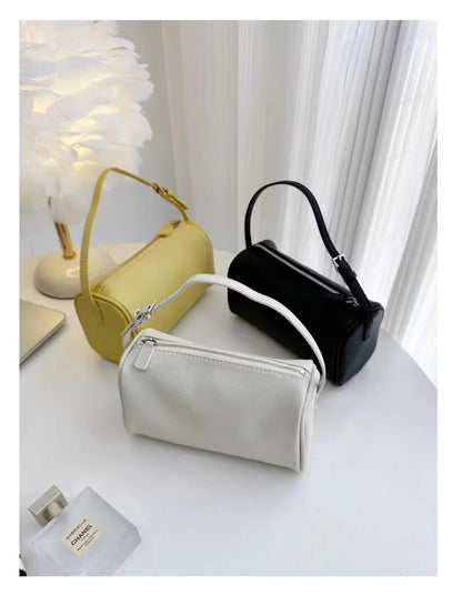 Bolso bandolera retro de cuero dividido de los 90 para mujer – Mini bolso de hombro de lujo 2026, bolso de moda de gamuza de piel de vaca suave con correa de un solo hombro para estilo casual y vintage