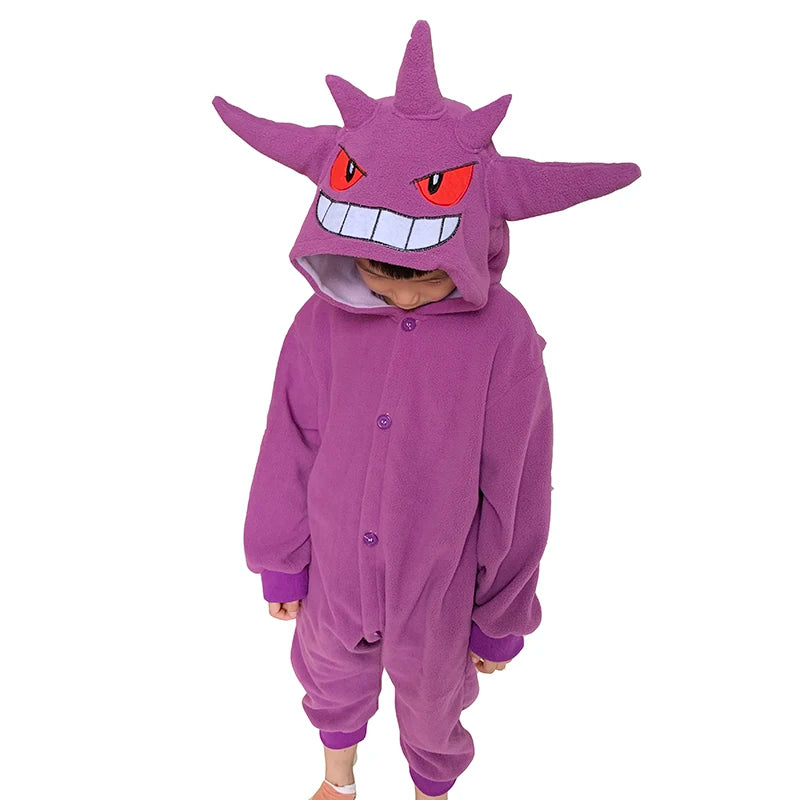 Kids Kigurumi Cosplay Costume – Full Body Onesie Pajamas Sleepwear for Boys & Girls, Halloween, Christmas & Dress-Up Gift Outfit