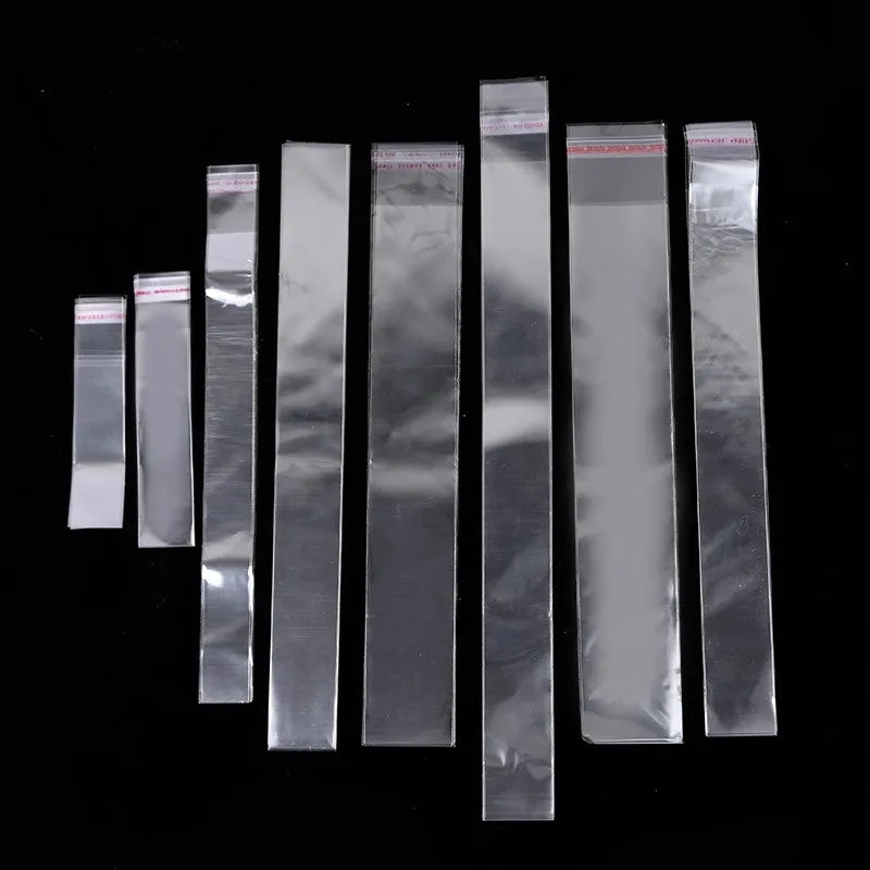Transparent Self-Adhesive Plastic Bags – Resealable Clear Packaging Pouches for Jewelry, Pens, Candy, Cookies & Small Gift Items