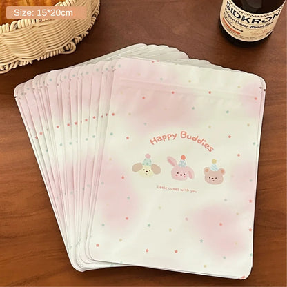 20PCS Cute Bear Self-Sealing Gift Bags for Candy, Cookies, Treats & Holiday Gift Packaging