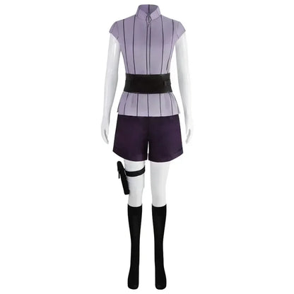 Hinata Hyuga Cosplay Costume – Anime Ninja Outfit (Halloween Party Performance Set)