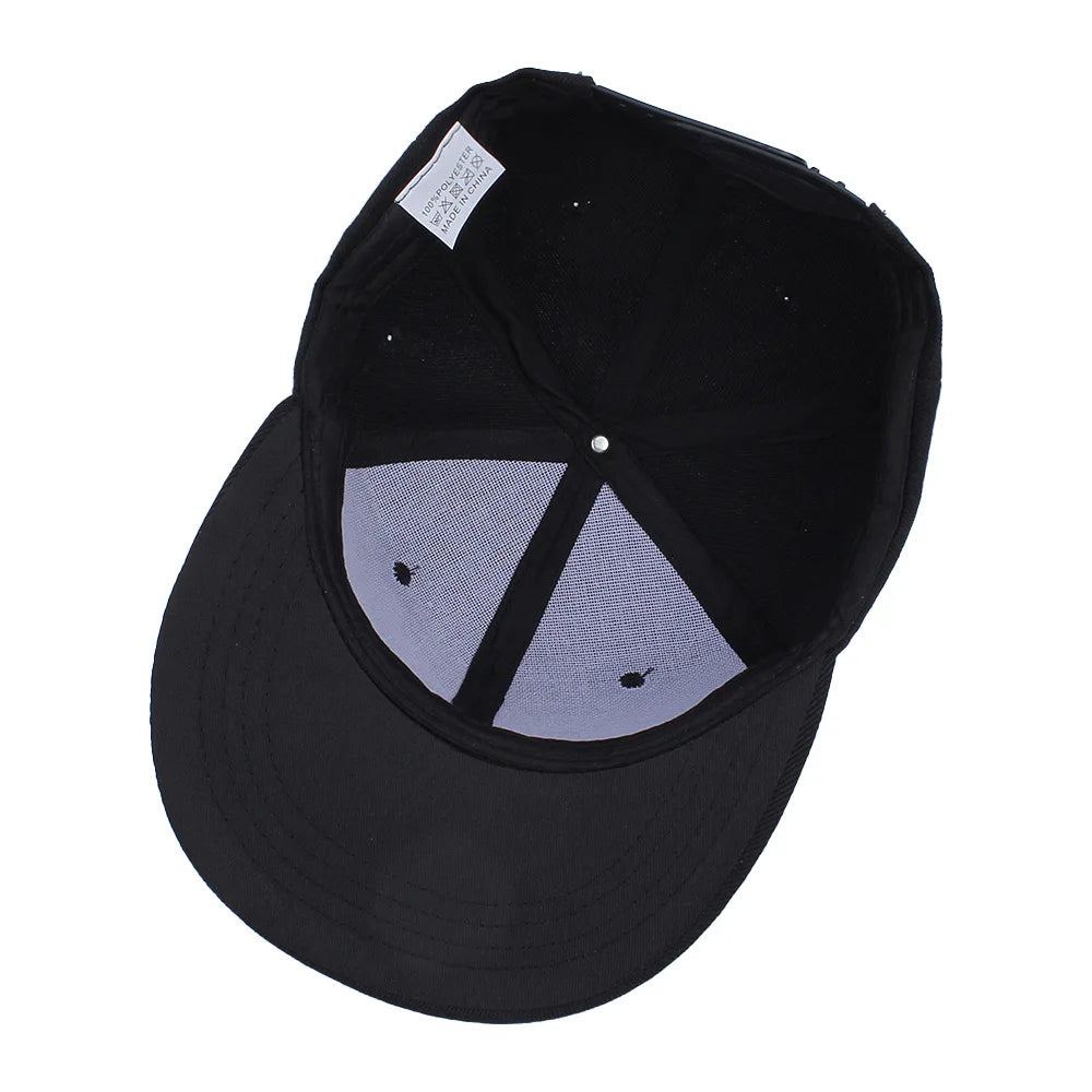 Classic Plain Snapback Baseball Cap – Adjustable Unisex Flat Brim Hat for Casual, Streetwear & Outdoor Wear