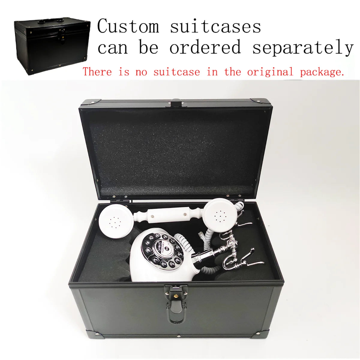Retro Wedding Voice Guestbook Phone – Classic Vintage Telephone Audio Guestbook for Weddings, Birthdays, Parties & Confessional Messages