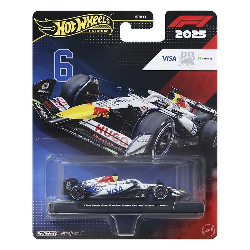 Hot Wheels Premium Gold Label HRV11 F1 – 1:64 Scale Formula Racing Diecast Model Car with Team Livery, Collectible Vehicle & Gift
