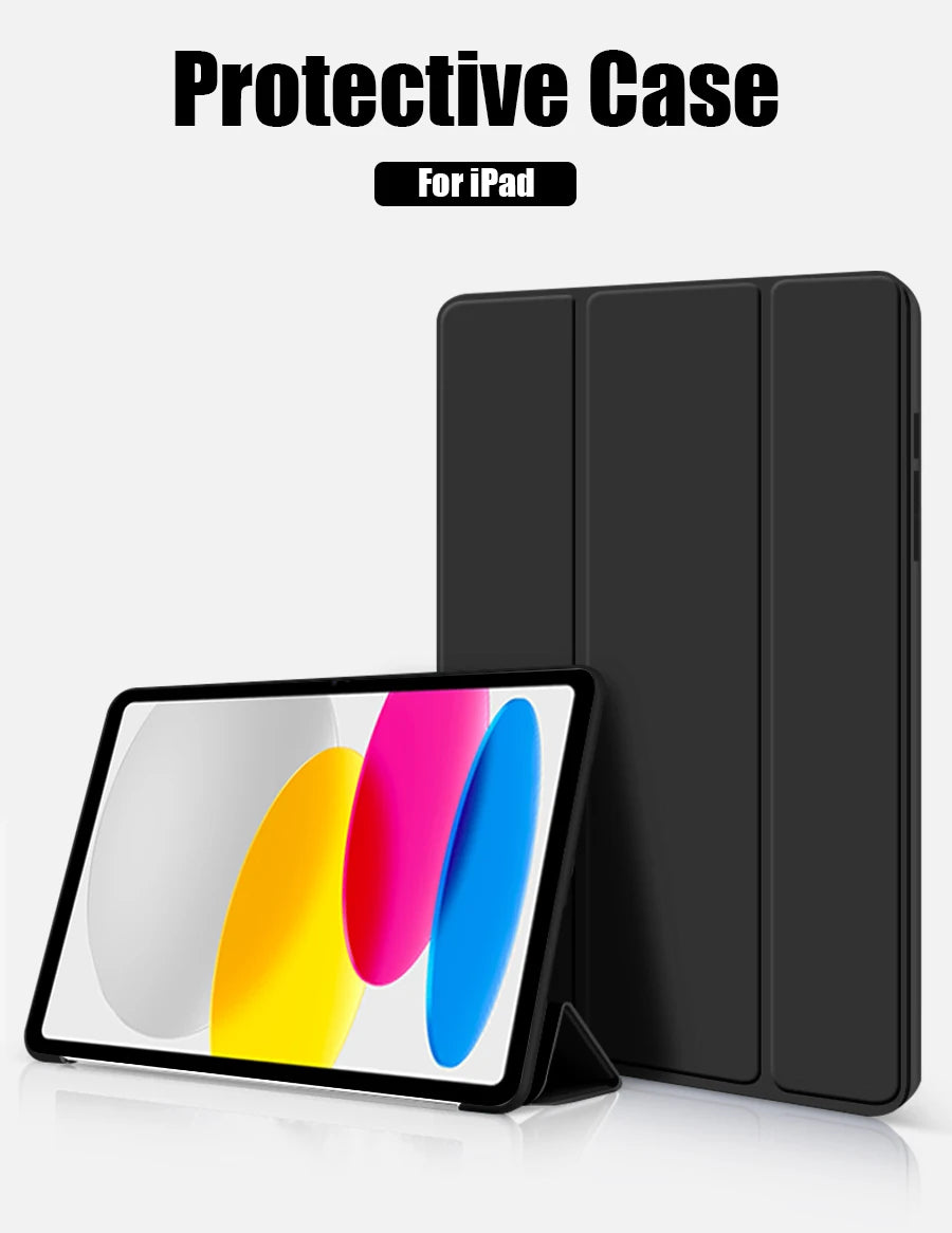 Funda protectora para iPad con soporte para iPad A16 de 11.ª generación, 10.ª generación, iPad Pro 11/13 M4 y M5, Pro 12.9, iPad Air 11 M3 (2025), Air 4/5 y iPad 7.ª/8.ª/9.ª 10.2