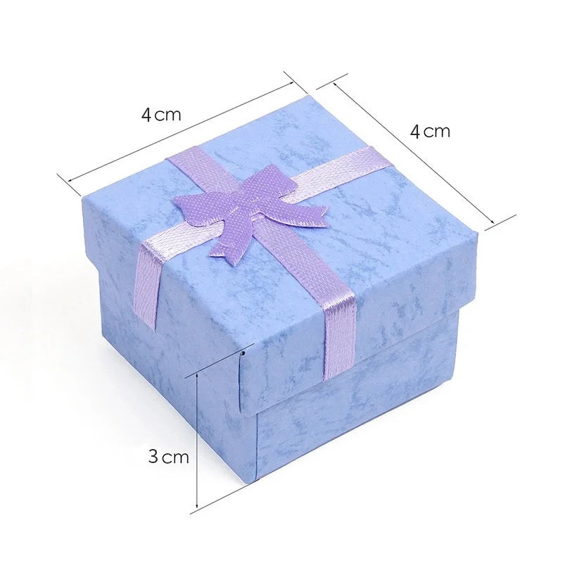 12PCS Fashion Jewelry Gift Boxes – Multi-Color Earring & Ring Packaging Boxes | Elegant Jewelry Holder for Gifts, Retail & Wholesale