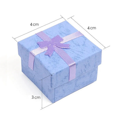 12PCS Fashion Jewelry Gift Boxes – Multi-Color Earring & Ring Packaging Boxes | Elegant Jewelry Holder for Gifts, Retail & Wholesale