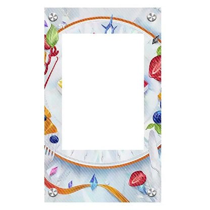 Présentoir pour cartes à collectionner Pokémon PSA, en acrylique, avec illustrations étendues – Latios, Latias, Mew, Évoli et Pikachu