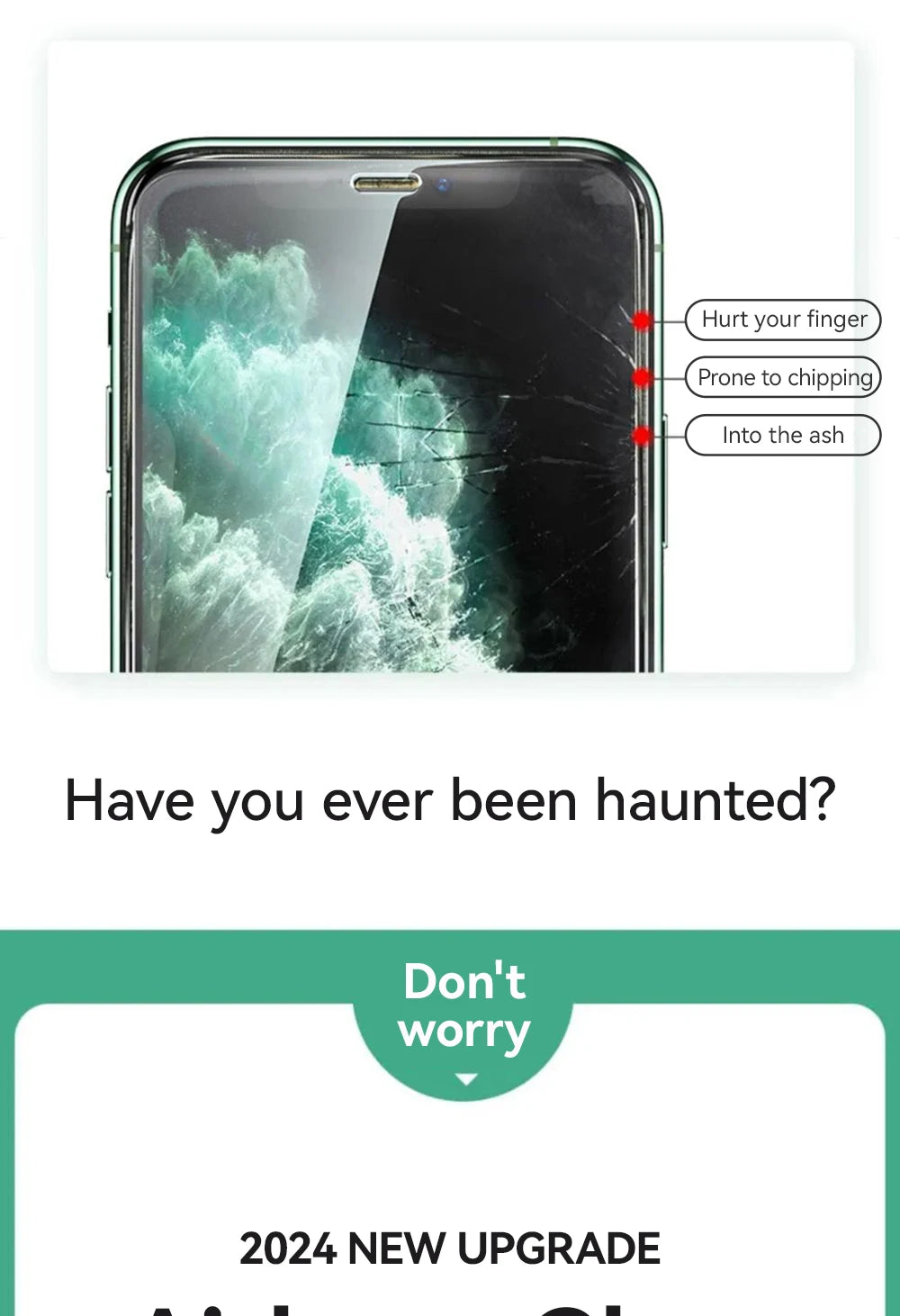 Protector de pantalla de cristal templado HD Joyroom para iPhone series 15, 16 y 17 – Cobertura total (1–3 unidades)
