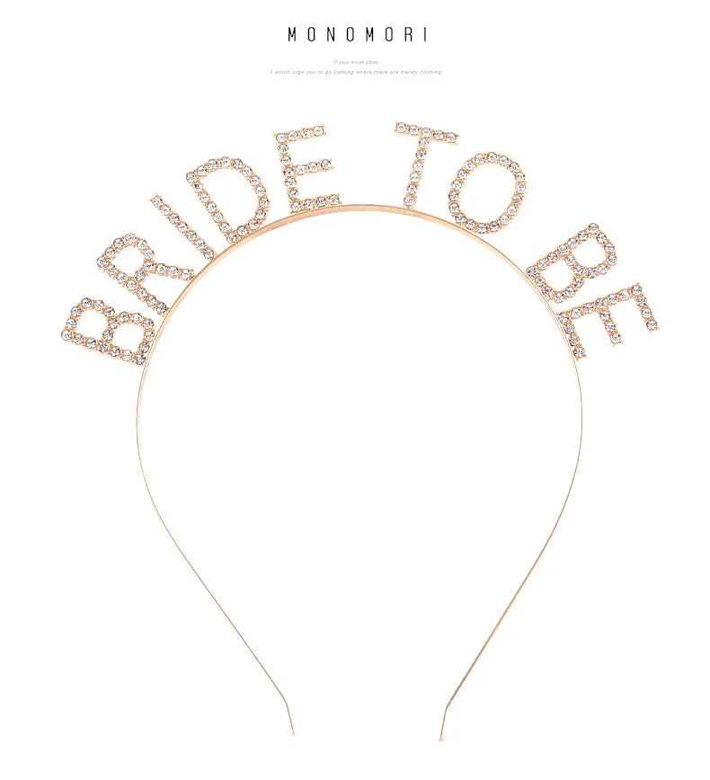 BRIDE Crystal Headband – Bridal Hair Accessory for Weddings, Bachelorette Parties & Bridesmaids