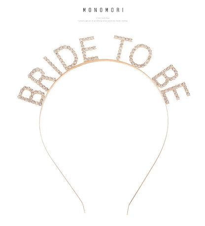 BRIDE Crystal Headband – Bridal Hair Accessory for Weddings, Bachelorette Parties & Bridesmaids